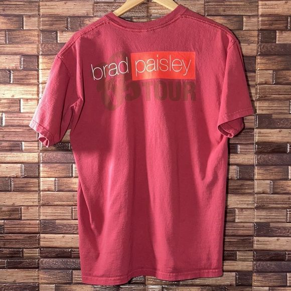 Brad Paisley : 2005 World Tour T Shirt Large Size ( L ) Red Unisex - Picture 2 of 9